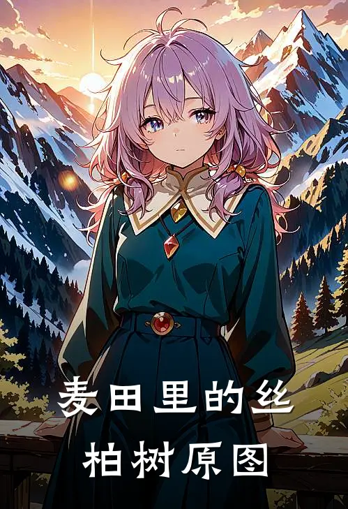 麦田里的丝柏树原图