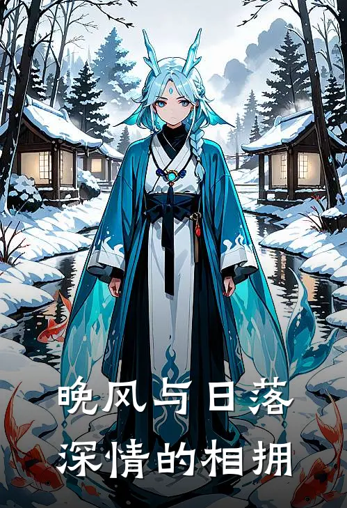 晚风与日落深情的相拥