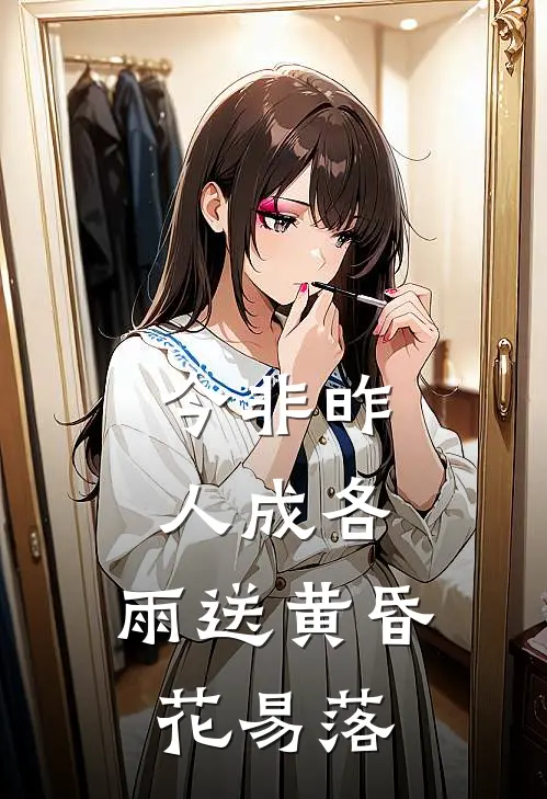 今非昨,人成各,雨送黄昏花易落